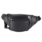 Polyester Waist Bag for Men & Women (Black)