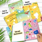 Dinosaurs Sticker Book for Kids – Fun Activity Sticker Book with 100+ Reusable Dinosaur Stickers for Learning, Creativity, Brain Development, Early Years Education, Birthday Gift, Homeschooling & Preschool Activity Fun