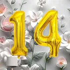 Foil Balloon for Birthday Celebration, No. 14 