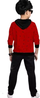 Cotton Blend Hooded Neck Sweatshirts for Boys 