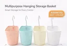 Hanging Storage Plastic  Baskets kitchens or bathrooms organizer Assorted Any 1 Design