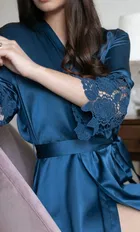 Satin Solid Babydoll for Women 