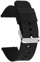 Silicone Watch Straps for Smartwatch (Black, 22 mm)