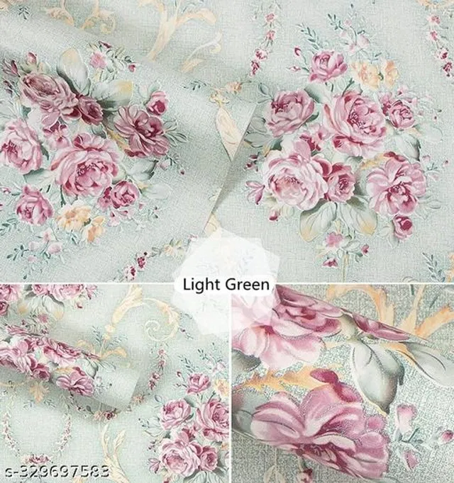 Bliss Vinyl Wallpaper for Home (Multicolor, 45x250 cm)