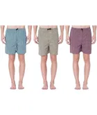 Cotton Blend Shorts for Mens (Multicolor, 28) (Pack of 3)