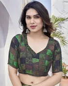 Chiffon Printed Saree for Women 