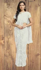 Net Floral Saree for Women 