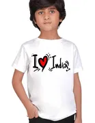 Round Neck Independence Day Printed T-Shirt for Boys 