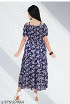 Sleeveless Printed One Piece Dress 