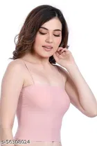 Viscose Spandex Bra for Women, Pink 