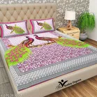 Cotton Queen Bedsheet with 2 Pillow Cover 