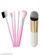 (5 Pcs) Makeup Brushes Set with Foundation Brush (Set of 2)