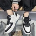 Casual Shoes for Men (Black & White, 6)