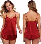 Satin Nightdress Set for Women 
