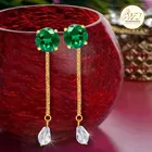 Designer Gold Plated Chain Drop Earrings Set for Women & Girls 