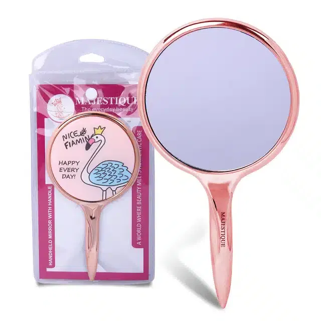 Majestique Single Sided Handheld Beauty Mirror (B-13)