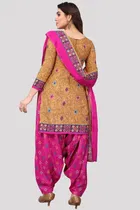 Cotton Suit Fabric with Dupatta for Women 