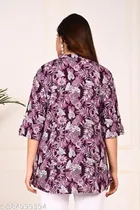 Rayon Three Quarter Sleeves Top for Women 