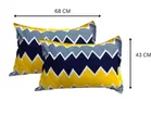 Grover Zig Zag Pillow Covers Pack of 4 Yellow Abstract