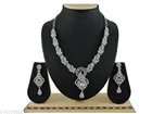Designer White Diamond Link Jewellery Set for Women 