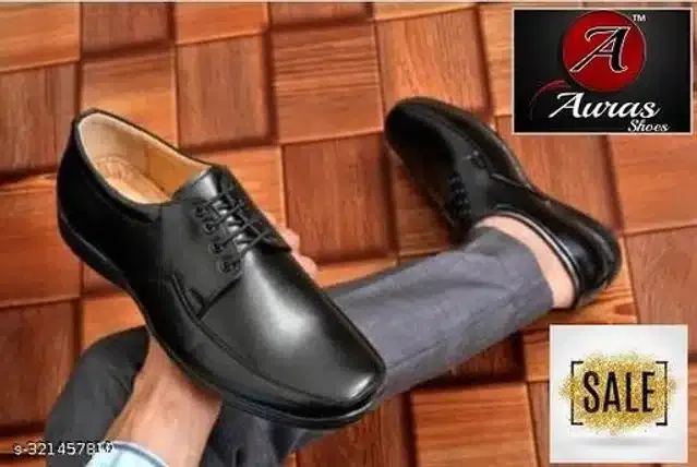 Formal Shoes for Men (Black, 8)