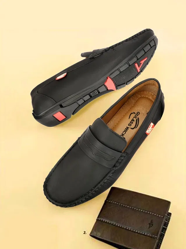 Derby Casual Shoes for Men (Black, 10)