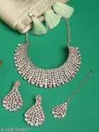 Rose Gold Rainbow Diamond Chocker Set Jewellery Set for Women 