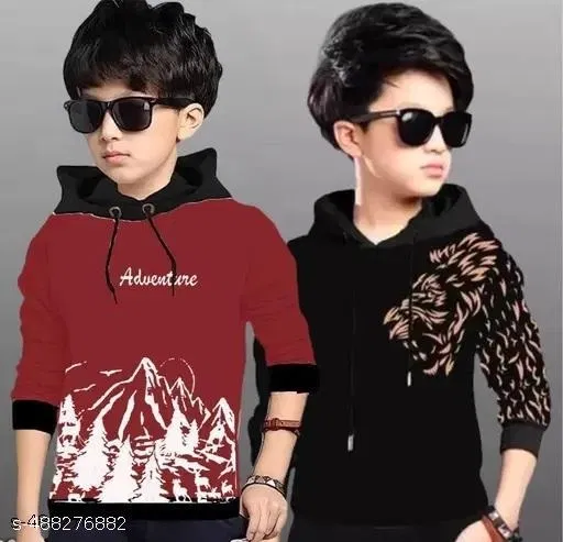 Cotton Clothing Set for Boys, Multicolour, Pack of 2 (10-11 Years)