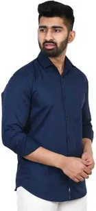 Men's Solid Full Sleeves Shirt 