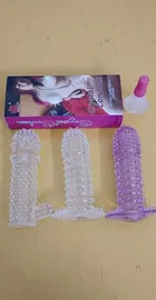 Rubber Extra Dotted Reusable Condom for Men 