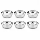 TerraHome Steel Bowl 250ml Combo Set of 6