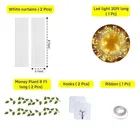 Net Backdrop for Decoration with Warm Yellow Led Light 