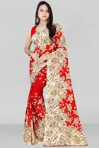 Georgette Printed Saree for Women 