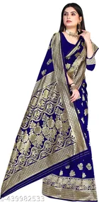 Banarasi Silk Zari Woven Saree for Women 