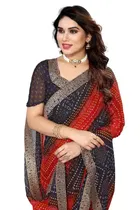 Georgette Printed Saree for Women 