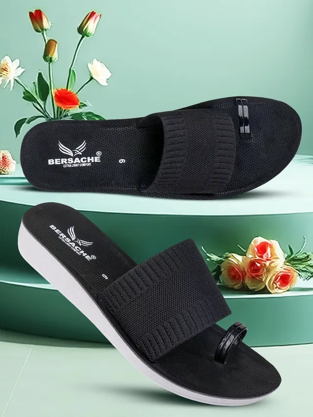 Flats for Women (Black , 8)
