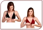 Cotton Solid Front Open Non-Padded Bra for Women 