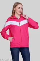 Nylon Solid Jackets for Women 