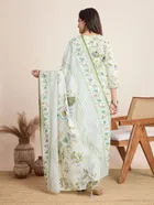 Cotton Printed Kurta with Pant & Dupatta for Women 
