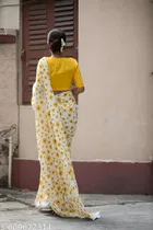 Chanderi Cotton Floral Printed Saree for Women 