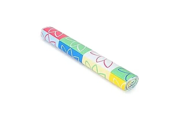 Laminated Non Woven Multipurpose Kitchen Cabinet Drawer Shelf Mat (Multicolor, 45x500 cm)