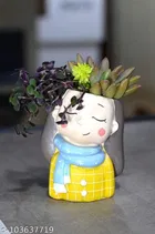 Terracotta Decorative Cute Plant Holder for Home Decor 