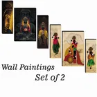 MDF 2 Pcs Designer Wall Painting for Home & Office 