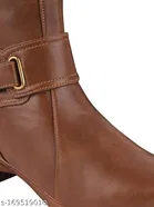 Shoetopia Solid Women's Synthetic Boots 