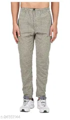 Cotton Blend Trouser for Mens (Grey, 32)