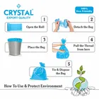 Crystal Garbage Bags 19 X 21 Inches 