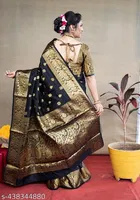 Banarasi Silk Zari Woven Saree for Women 
