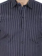 Cotton Blend Striped Shirt for Men 