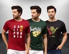 Polyester Round Neck T-Shirt for Men 