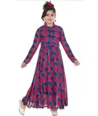 Full Sleeve Printed Gown for Girls (Multicolour, 2-3 Years)